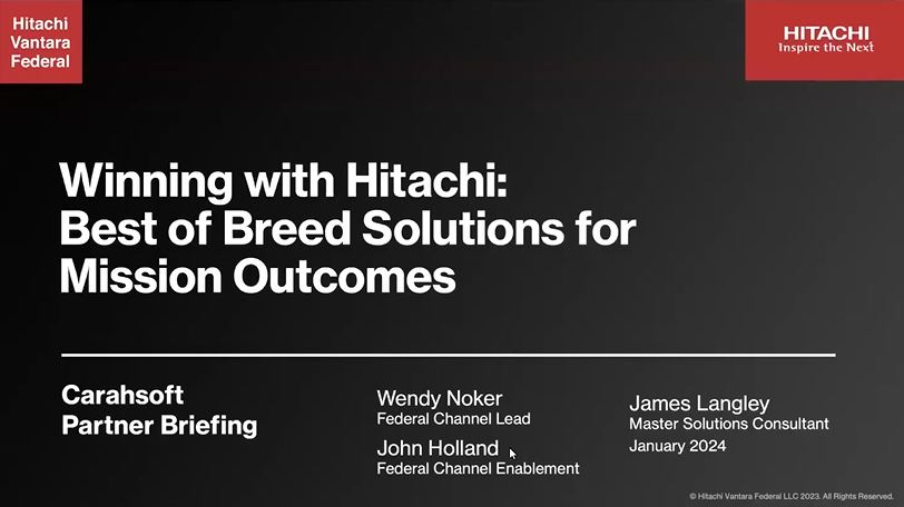 Hitachi 101 Enablement Session