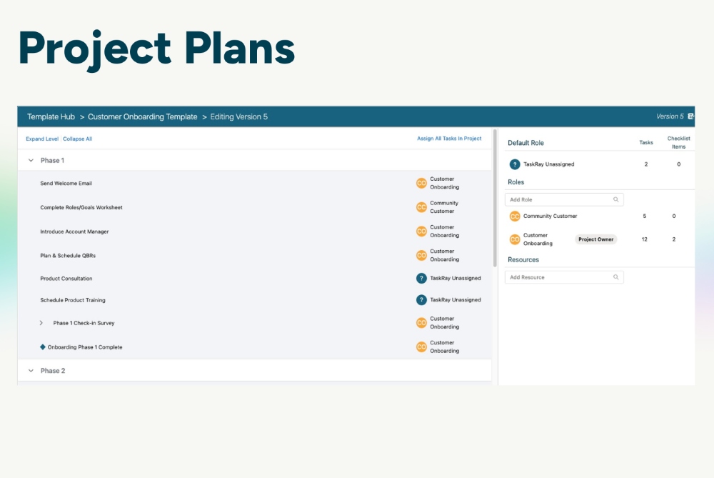Project Templates & Process Standardization: