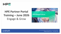 HPE Partner Portal Training – June 2026 Engage & Grow