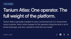 Tanium Atlas: One operator. The full weight of the platform.