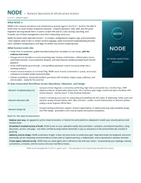 NODE- Network Operations & Infrastructure Analysis