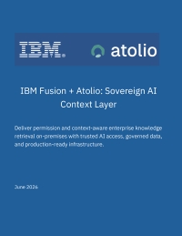 IBM Fusion + Atolio: Sovereign AI Context Layer