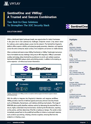 SentinelOne and VMRay: A Trusted and Secure Combination