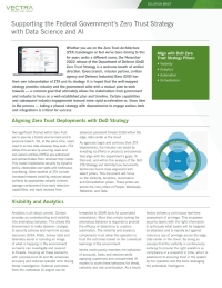 Supporting the Federal Government's Zero Trust Strategy with Data Science and AI