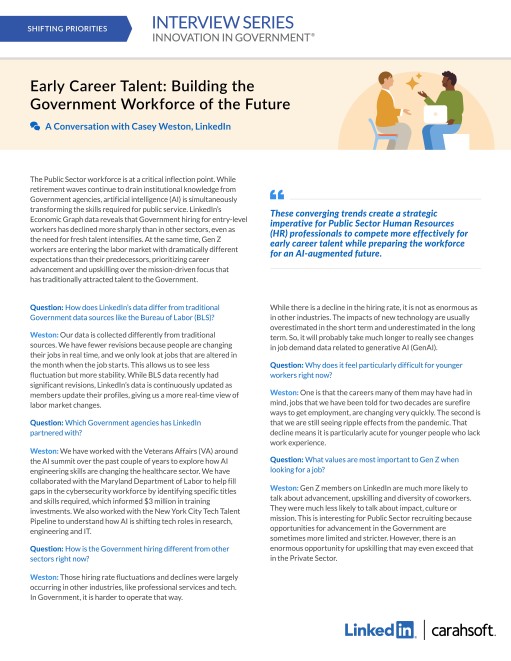 LinkedIn Early Career Talent Interview Series Graphic