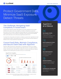 Protect Government Data, Minimize SaaS Exposure, Detect Threats