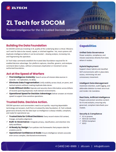 ZL Tech for SOCOM