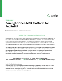 Corelight Open NDR Platform for FedRAMP