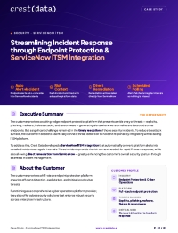 Streamlining Incident Response through Endpoint Protection & ServiceNow ITSM Integration