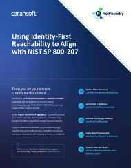 Using Identity-First Reachability to Align With NIST SP 800-207