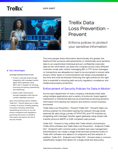 Data Loss Prevention - Prevent