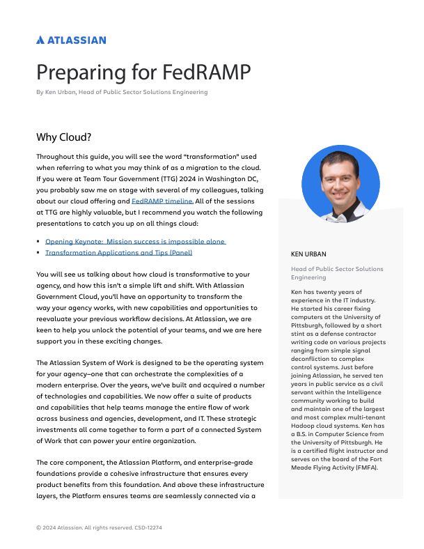 Preparing for FedRAMP