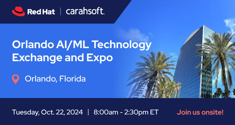  Join Red Hat and learn from AI/ML experts in the DoD, a joint event