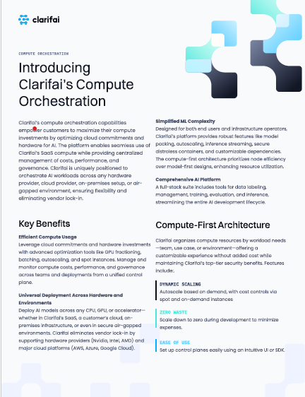 Introducing Clarifai's Compute Orchestration