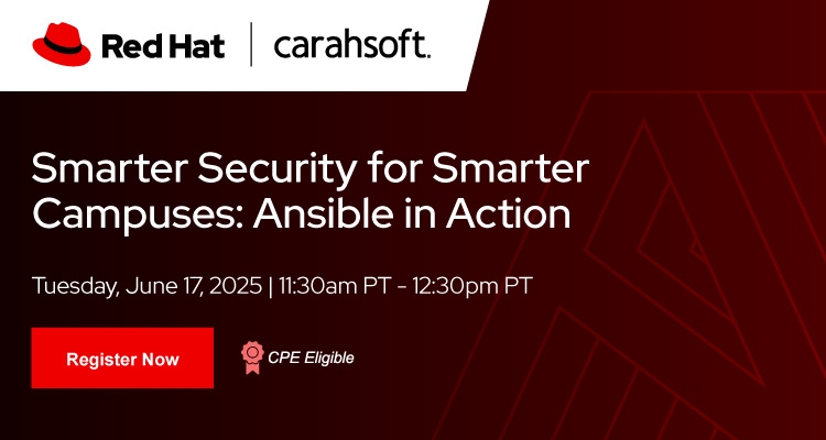 Smarter Security for Smarter Campuses: Ansible in Action Event Banner