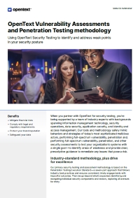OpenText Vulnerability Assessments and Penetration Testing Methodology