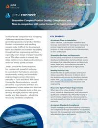 Streamline Complex Product Quality, Compliance, and Time-tocompletion with Jama Connect® for Semiconductors