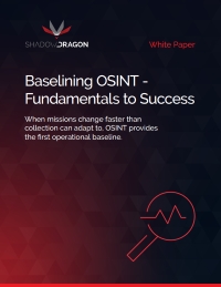 Baselining OSINT – Fundamentals to Success