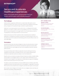 Secure and Accelerate Healthcare Experiences
