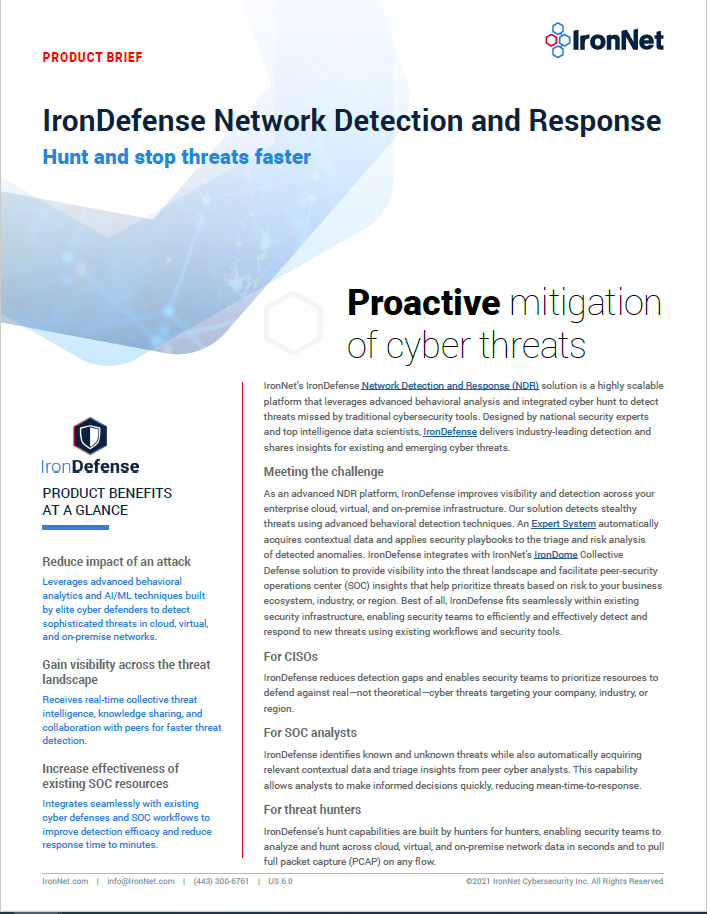 IronNet Cybersecurity