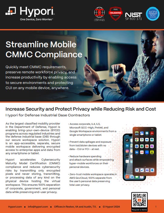 Streamline Mobile CMMC Compliance