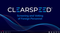Screening and Vetting of Foreign Personnel