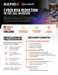 Cyber Risk Reduction for State, Local, and Education