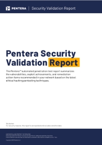 Pentera Security Validation Report