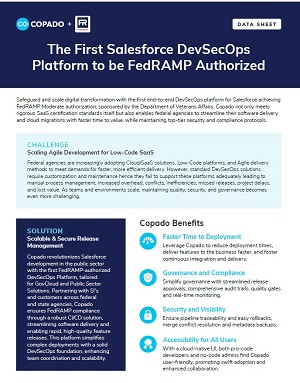 The First Salesforce DevSecOps Platform to be FedRAMP Authorized