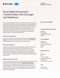 Drive Digital Government Transformation with Docusign and Salesforce