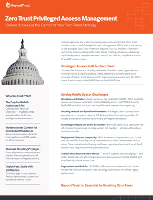 Zero Trust Privileged Access Management