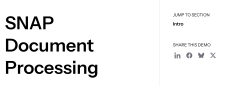 SNAP Document Processing Demo