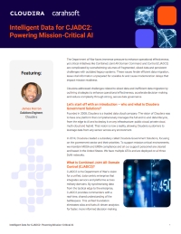 Intelligent Data for CJADC2: Powering Mission-Critical AI