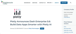 Plotly Announces Dash Enterprise 5.6: Build Data Apps Smarter with Plotly AI