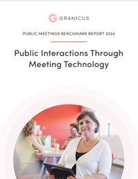 Public Meetings Benchmark Report 2024 - Public Interactions Through Meeting Technology