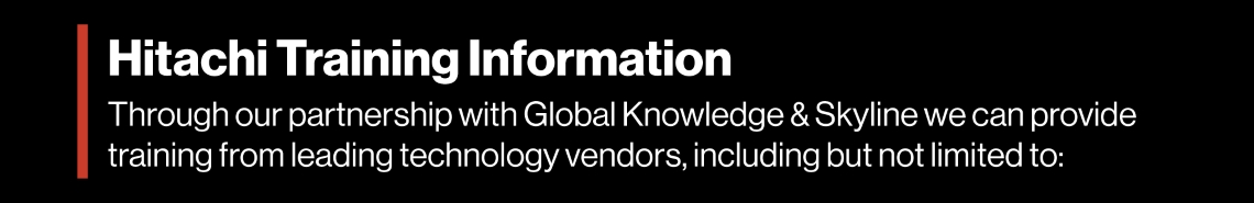 Hitachi Training Information
