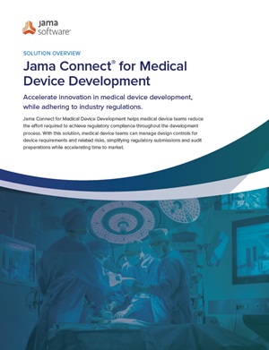 Jama Connect® for Medical Device Development