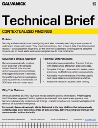 Technical Brief - Contextualized Findings-Galvanick