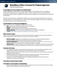 BlackBerry AtHoc Connect for Federal Agencies: Networked Mass Notification