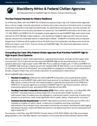 BlackBerry AtHoc & Federal Civilian Agencies: The Mandated Shift to FedRAMP High for Mission-Critical Cloud Security