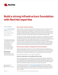 Build a strong infrastructure foundation with Red Hat expertise
