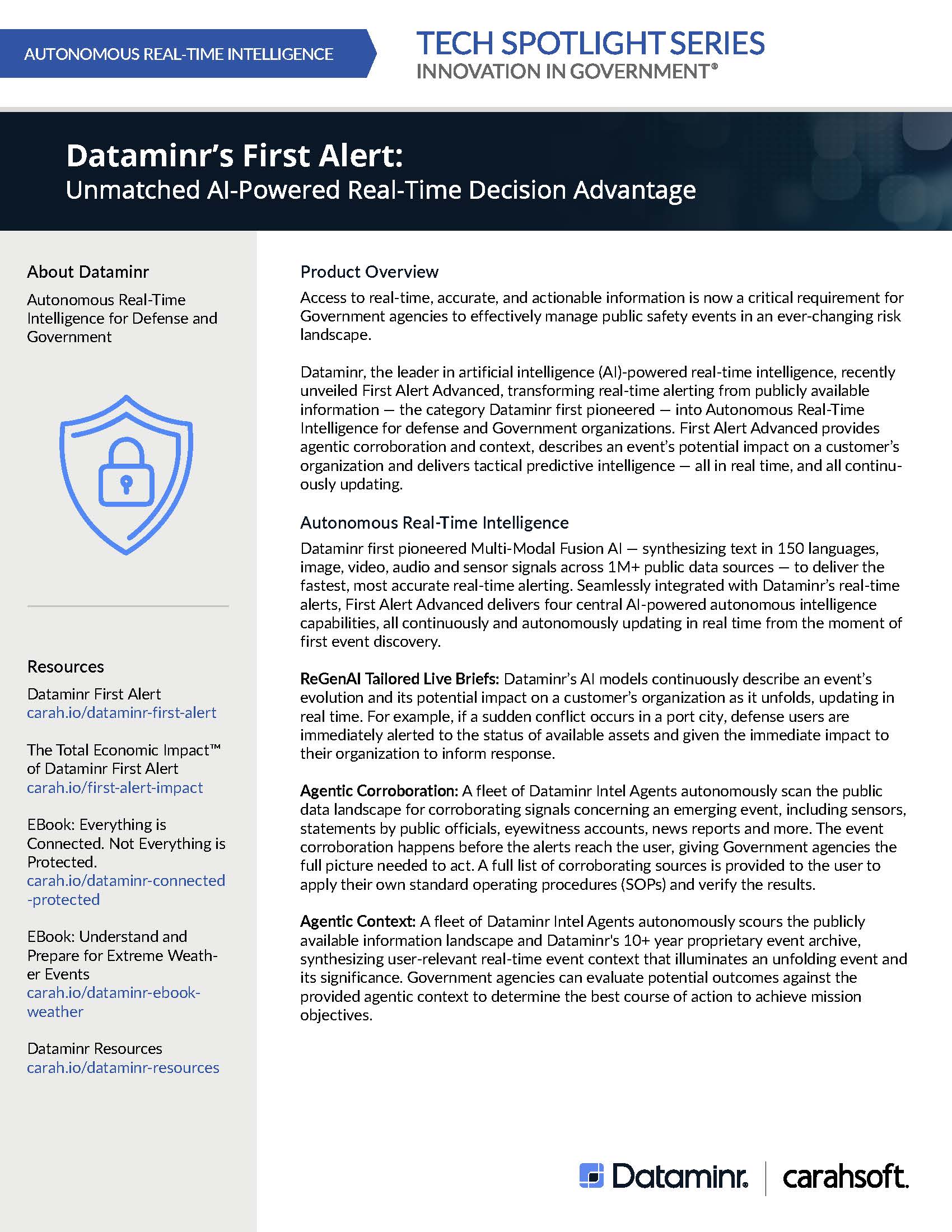 Dataminr's First Alert: Unmatched AI-Powered Real-Time Decision Advantage