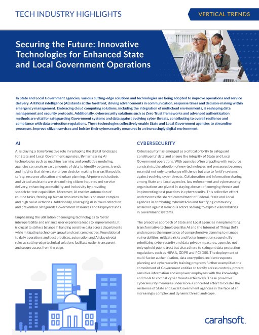 State and Local Gov Vertical Trends Spotlight Graphic