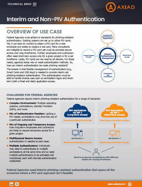 Interim and Non-PIV Authentication