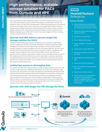 High Performance, Scalable Storage Solution for PACS from Qumulo and HPE