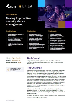 Moving to Proactive Security Stance Management