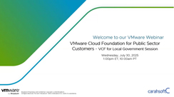 VMware Cloud Foundation for Public Sector Customers - VCF for Local Government