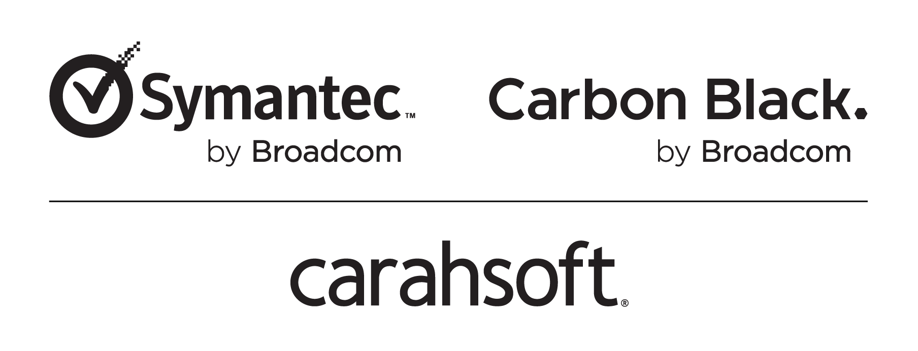 Symantec, Carbon Black, and Carahsoft Logo Lockup