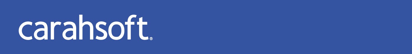 Carahsoft white logo header