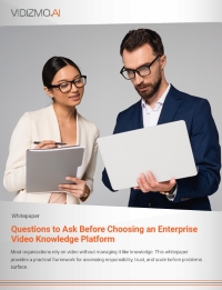Questions to Ask Before Choosing an Enterprise Video Knowledge Platform